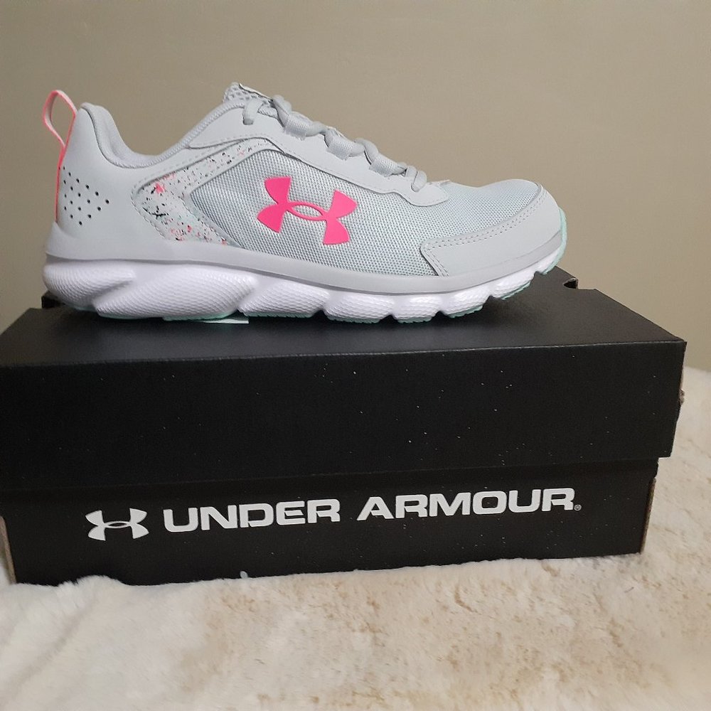 Under Armour Assert 9 Grade School Kids' Running Shoes Szs 4/5/6 Multi-Color NIB